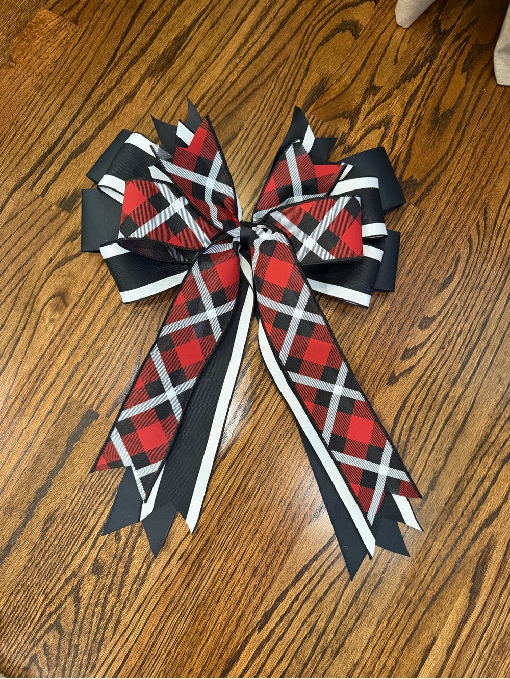 Red & Black Plaid Decorative Bow - Home Accents Decor